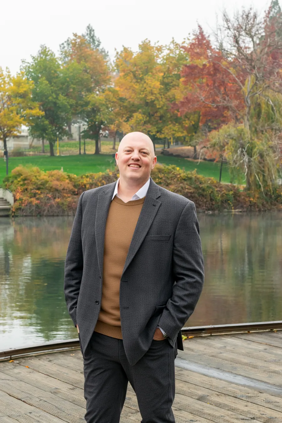 Jeff Thomas, REALTOR®, in a charcoal blazer